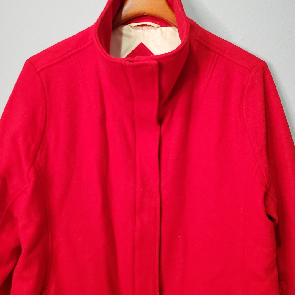 Pendleton Bright Red Wool Peacoat - image 5
